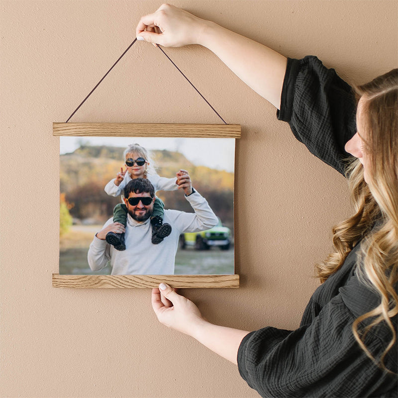 Gift Idea for Dad - Print His Favorite Photo on This Unique Hanging Canvas