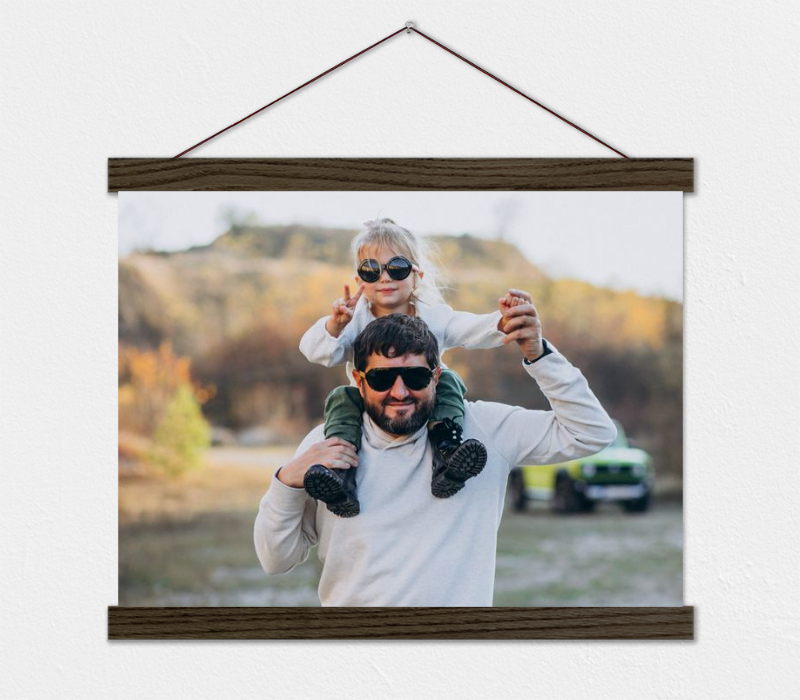 Gift Idea for Dad - Print His Favorite Photo on This Unique Hanging Canvas