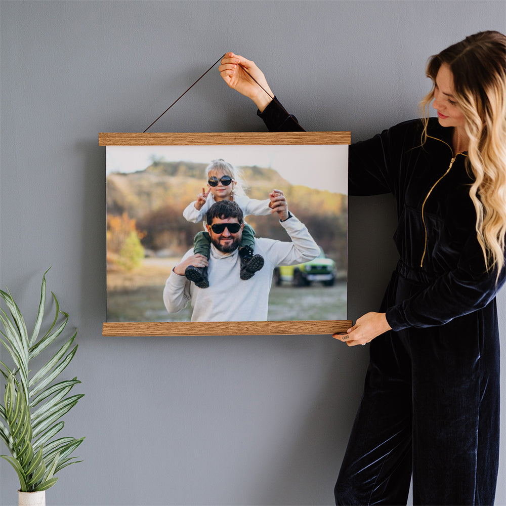 Gift Idea for Dad - Print His Favorite Photo on This Unique Hanging Canvas