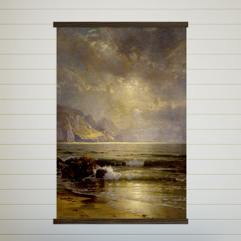 Hanging Tapestry- Dark Seaside Framed Wall Art