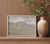 Desert Mountains - Giclee Fine Art Print Poster or Canvas