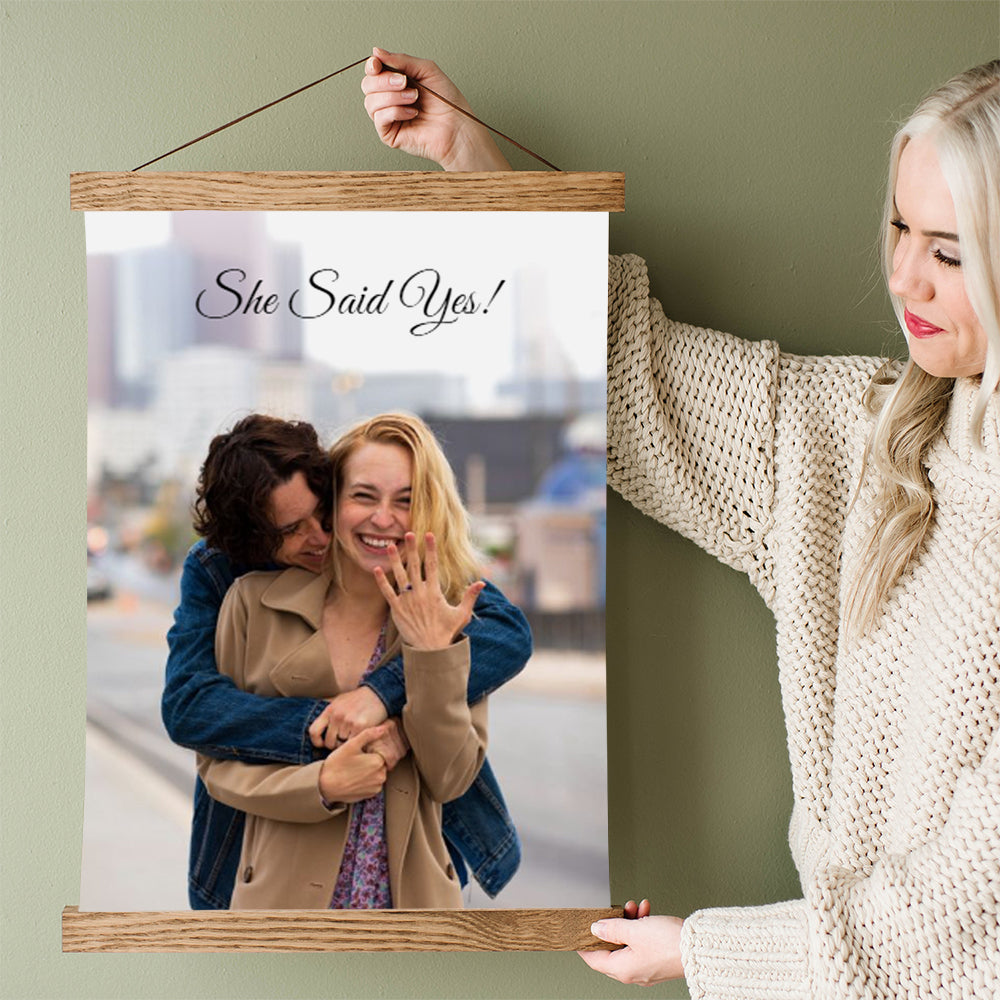 Engagement Gift Idea - Photo Canvas of Proposal