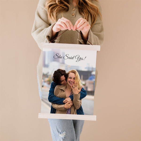 Engagement Gift Idea - Photo Canvas of Proposal