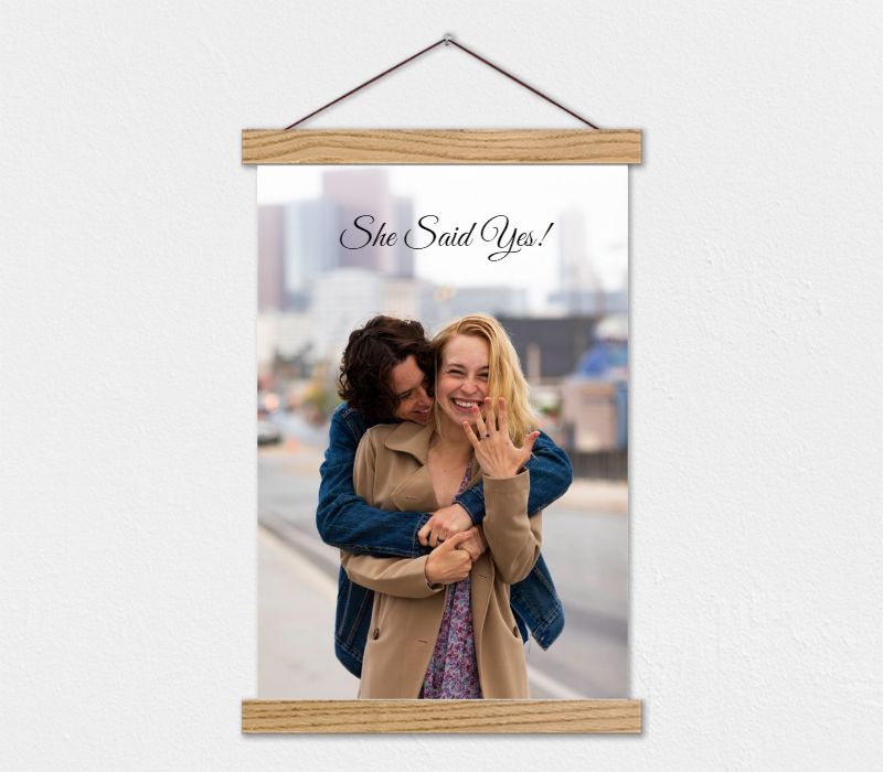 Engagement Gift Idea - Photo Canvas of Proposal