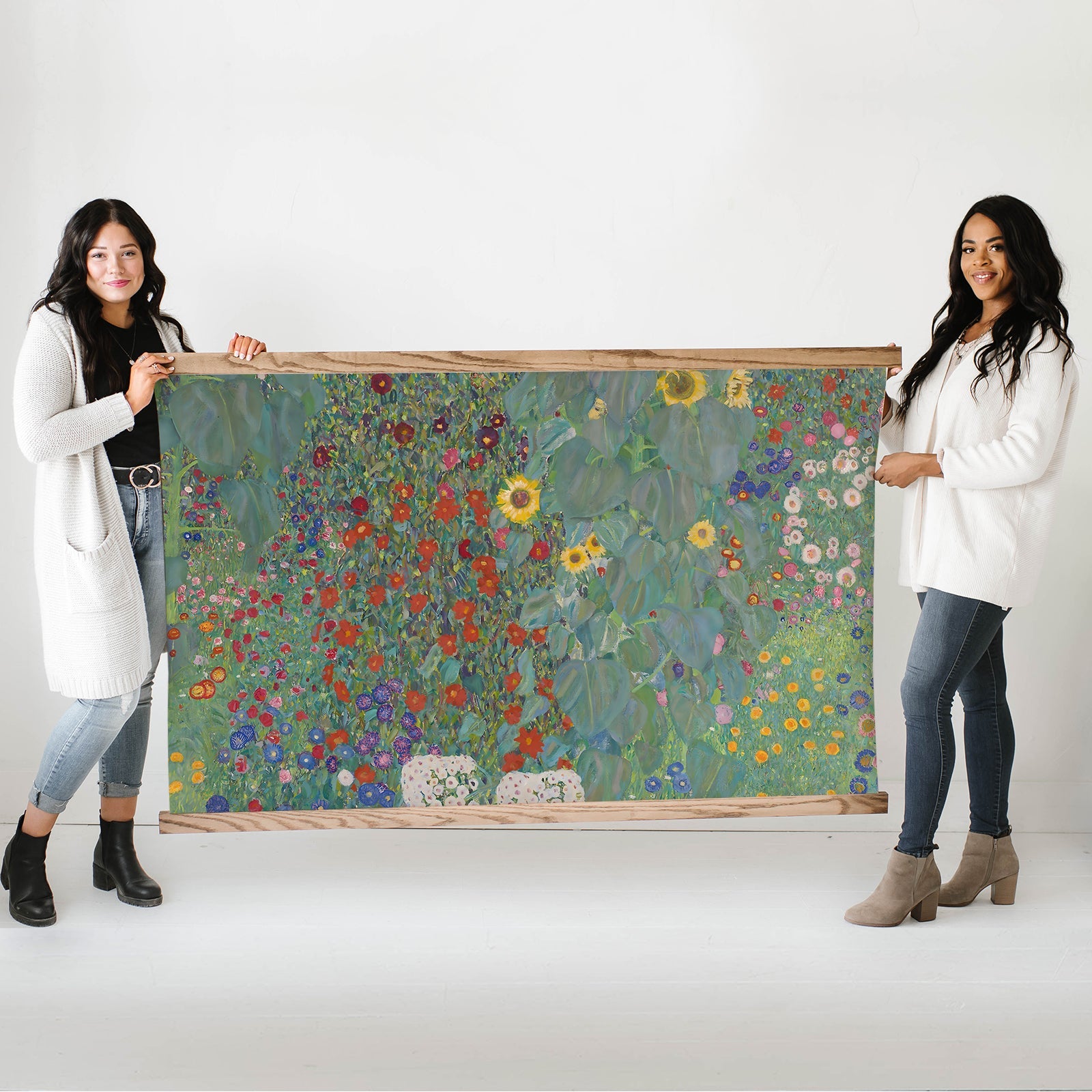 Gustav Klimt Garden Painting Extra Large 44x72