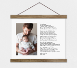 Father's Day Gift from Wife - Letter To Husband Canvas Photo Gift