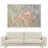 Huge Hanging Canvas- Field of Flowers - Extra Large Wall Art- Watercolor Canvas Wall Hanging