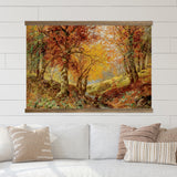 Forest Glade in the Fall - Large Wall Decor for Living Room