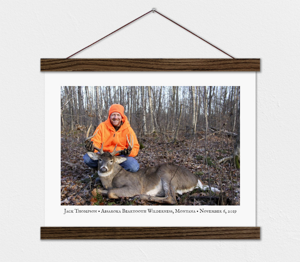 Hunter Trophy Photo - Gift for Hunter - Father's Day Idea