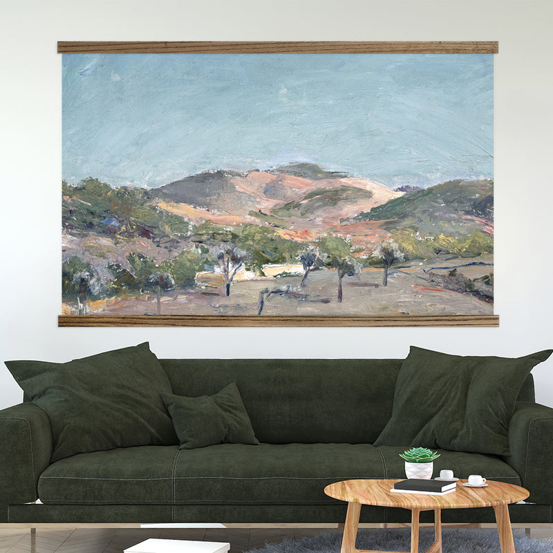 Extra Large Canvas Print- Hill with Trees Landscape