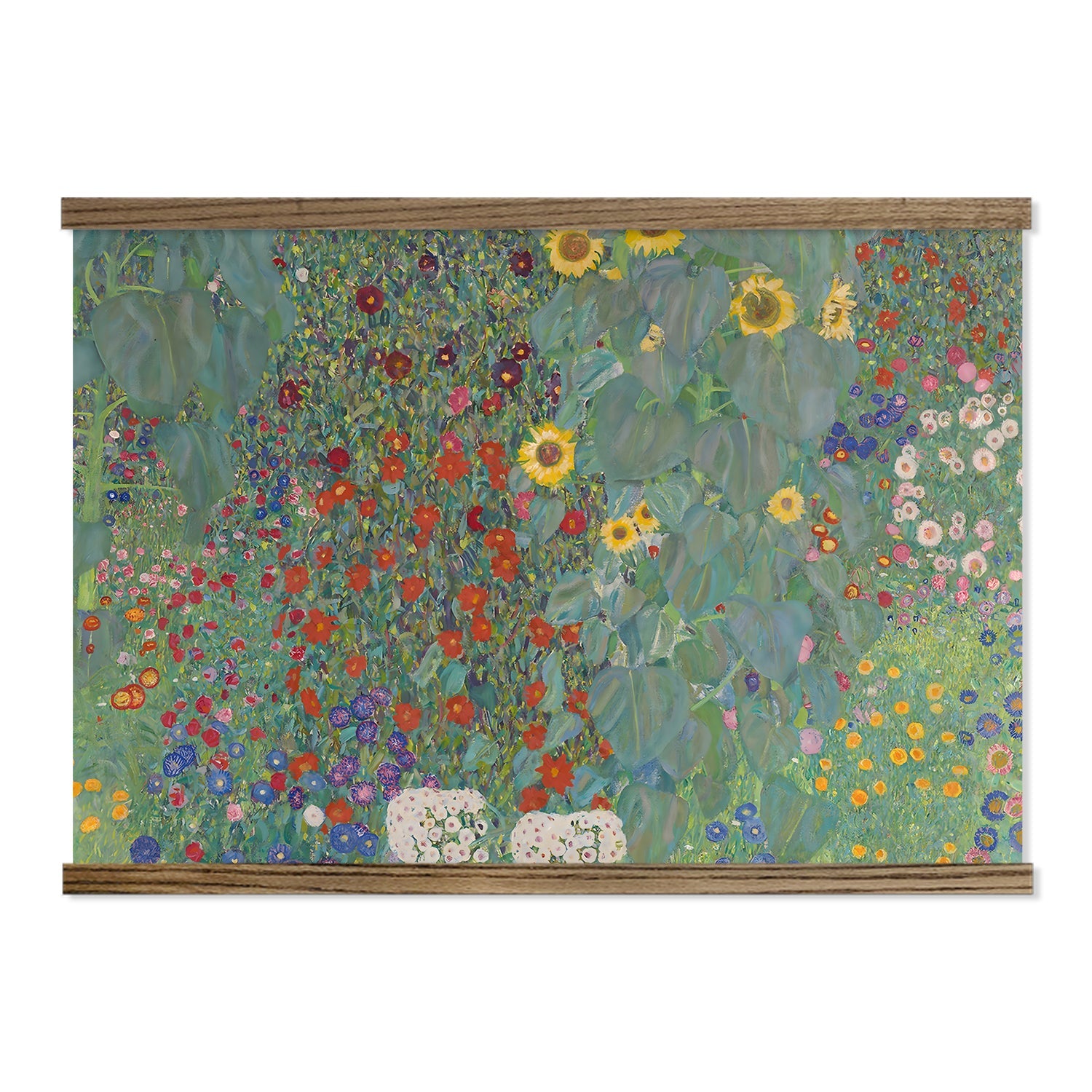 Gustav Klimt Garden Painting Extra Large Canvas Tapestry Framed