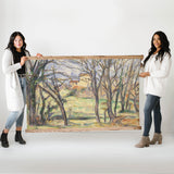 Oversized Wall Décor-Cezanne Rae Trees Framed Canvas Tapestry