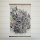 Huge Canvas Print-  Maine Cliffs Framed Canvas Wall Art