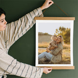 Mother's Day Photo Gift - Hanging Canvas with Wood Frames