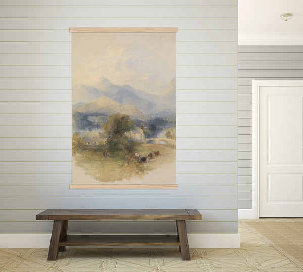 Front Entry Large Canvas Wall Art - Mountain Farm