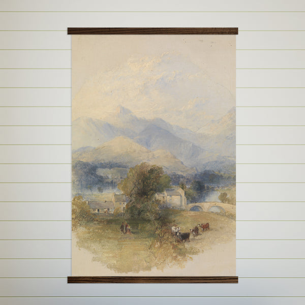 Front Entry Large Canvas Wall Art - Mountain Farm