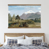 Bedroom Large Canvas Wall Art - Mountain scape Painting