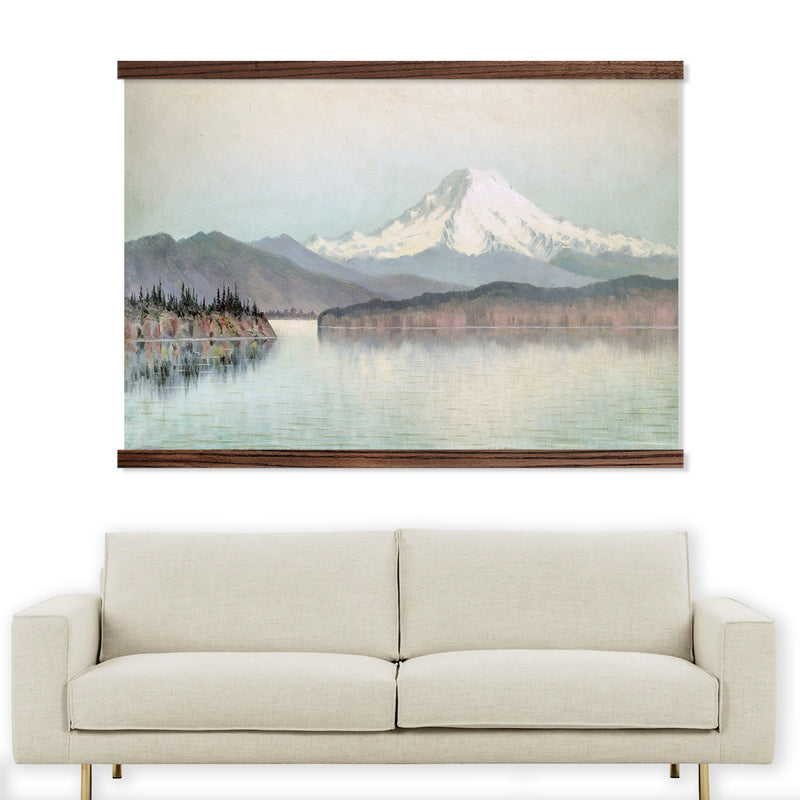 Living Room Large Canvas Wall Art - Mt Rainer Painting