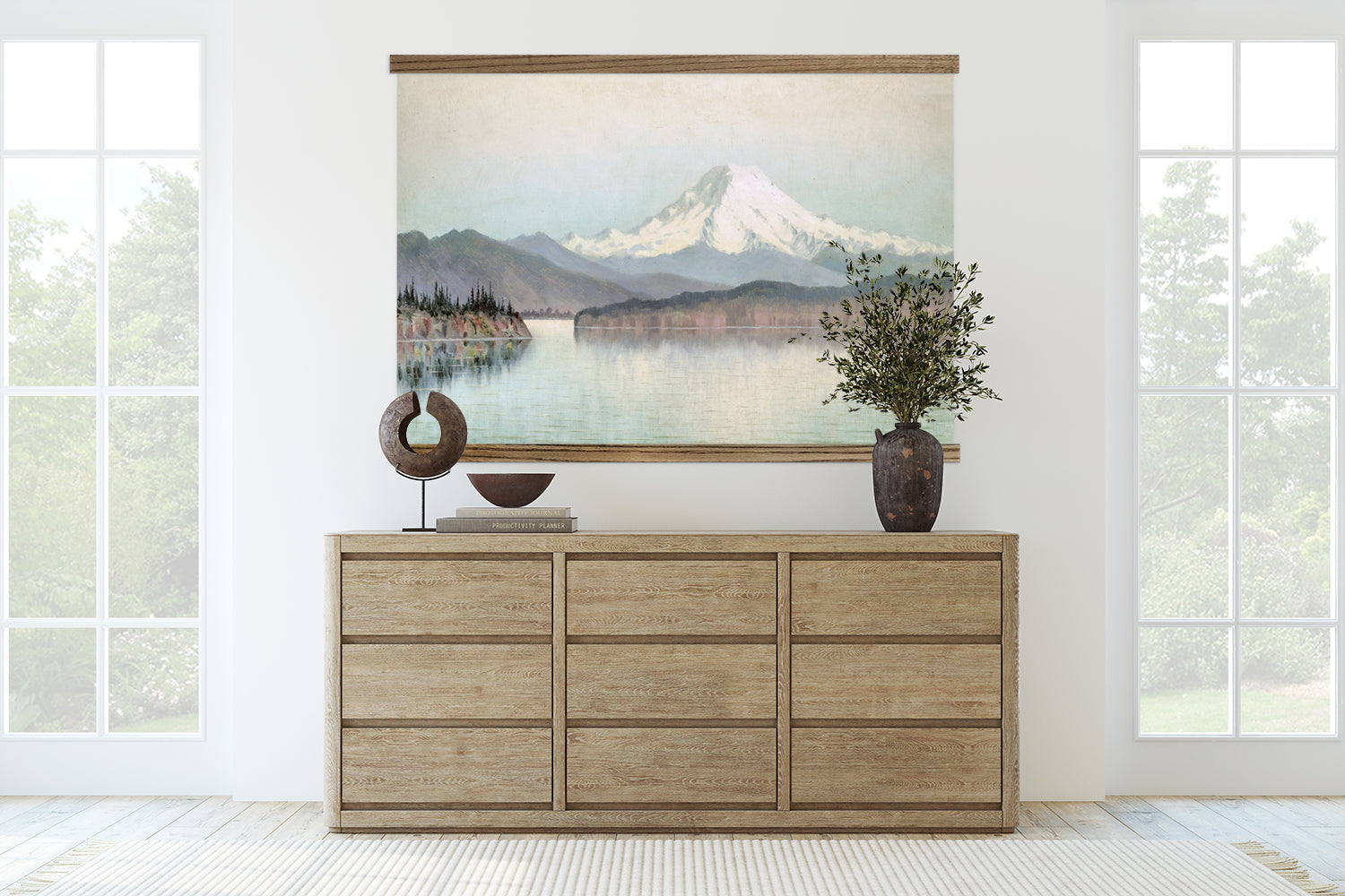 Large Wall Art of Mount Rainier View from Kirkland - Home Decor