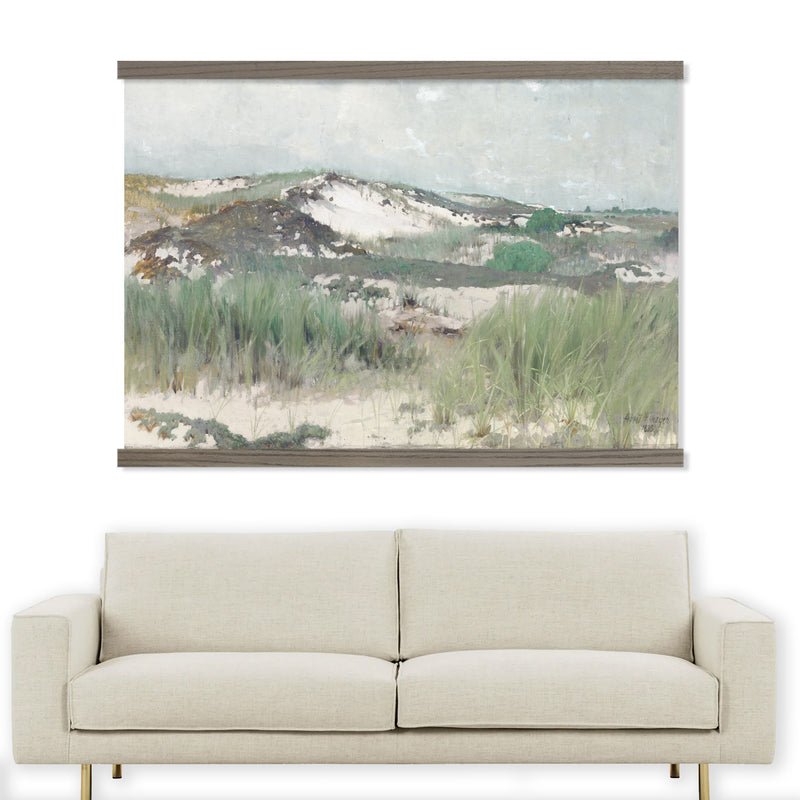 Oversized Wall Decor- Nantucket- Green and Blue Landscape Painting Art