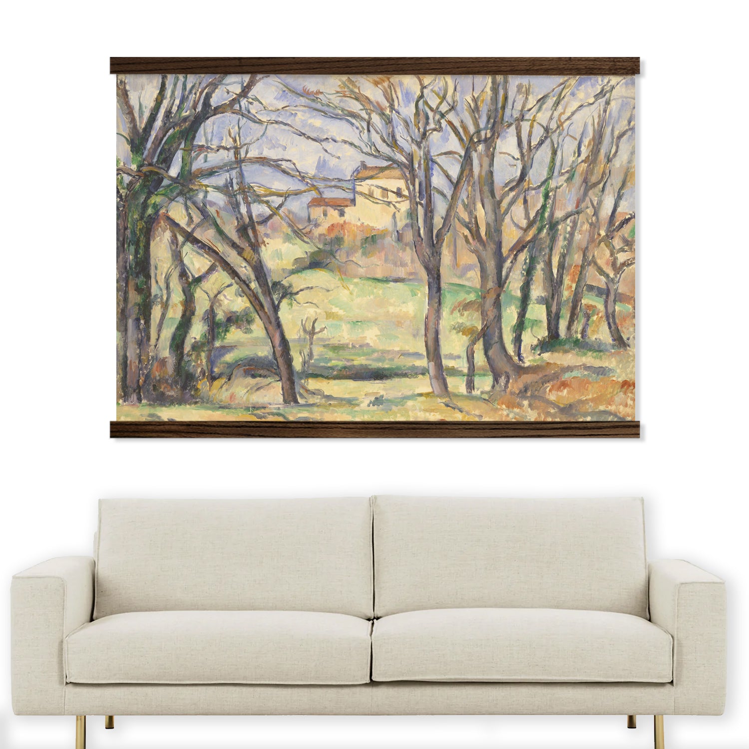 Oversized Wall Décor-Cezanne Rae Trees Framed Canvas Tapestry