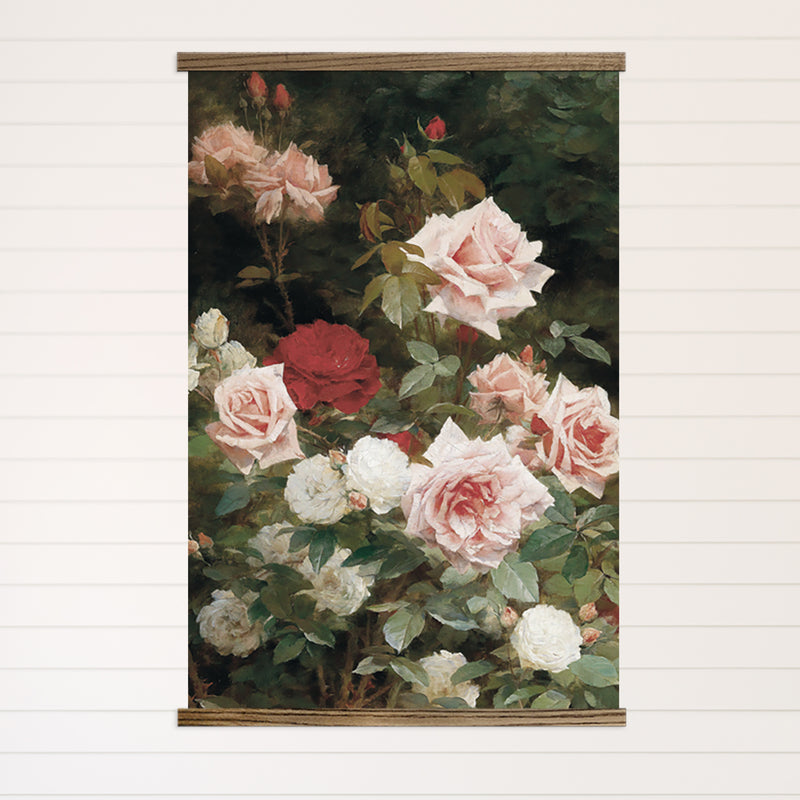HUGE Wall Art-Roses Still Life- Framed Canvas Large Wall Art