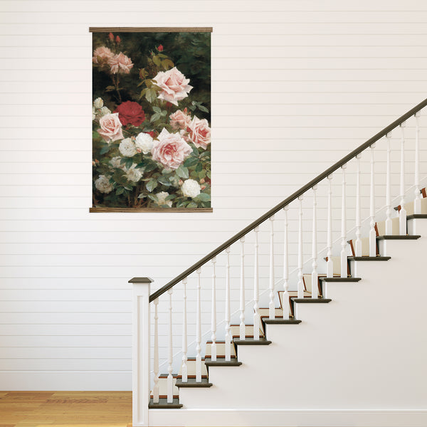 HUGE Wall Art-Roses Still Life- Framed Canvas Large Wall Art