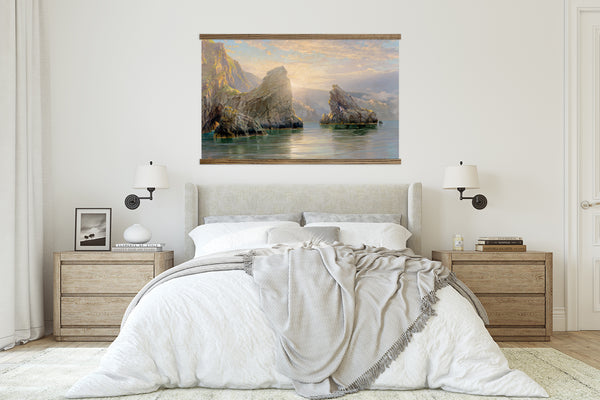 Artwork for Living Room - Extra Large Canvas Wall Art -  Shetland Islands Canvas Art