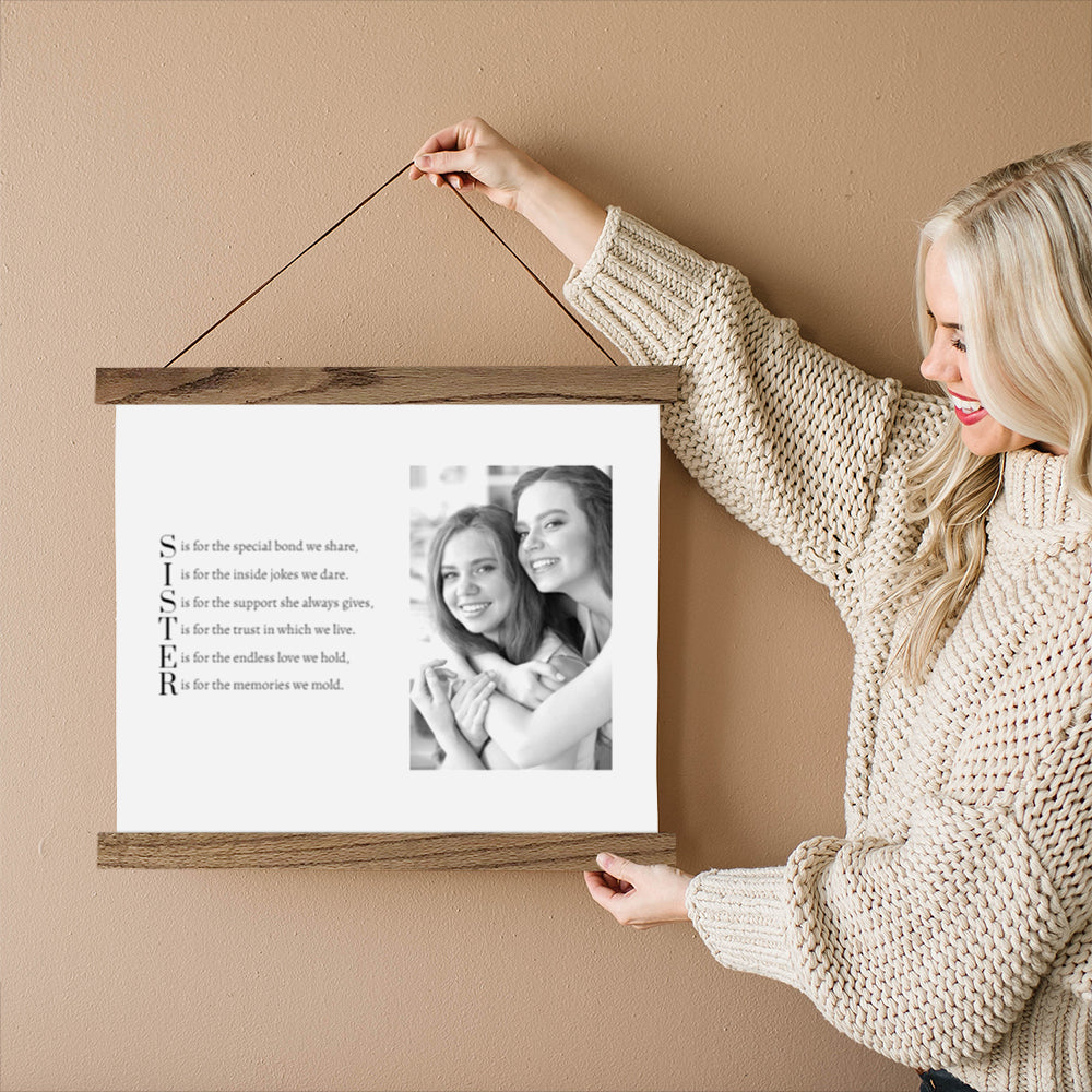 Framed Sister Acrostic Poem with Photo - Gift for Sister