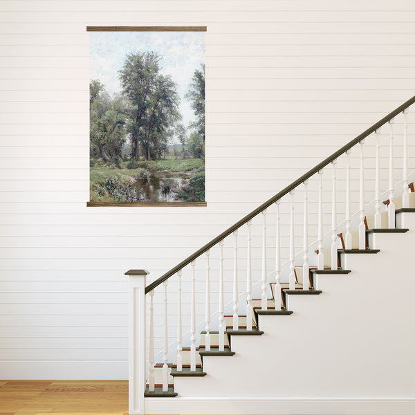 Home Office Large Canvas Wall Art - Springtime Connecticut