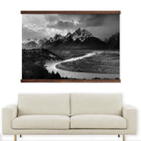 Black And White Photography - Tetons by Ansel Adams - Framed Nature Photograph Wall Art