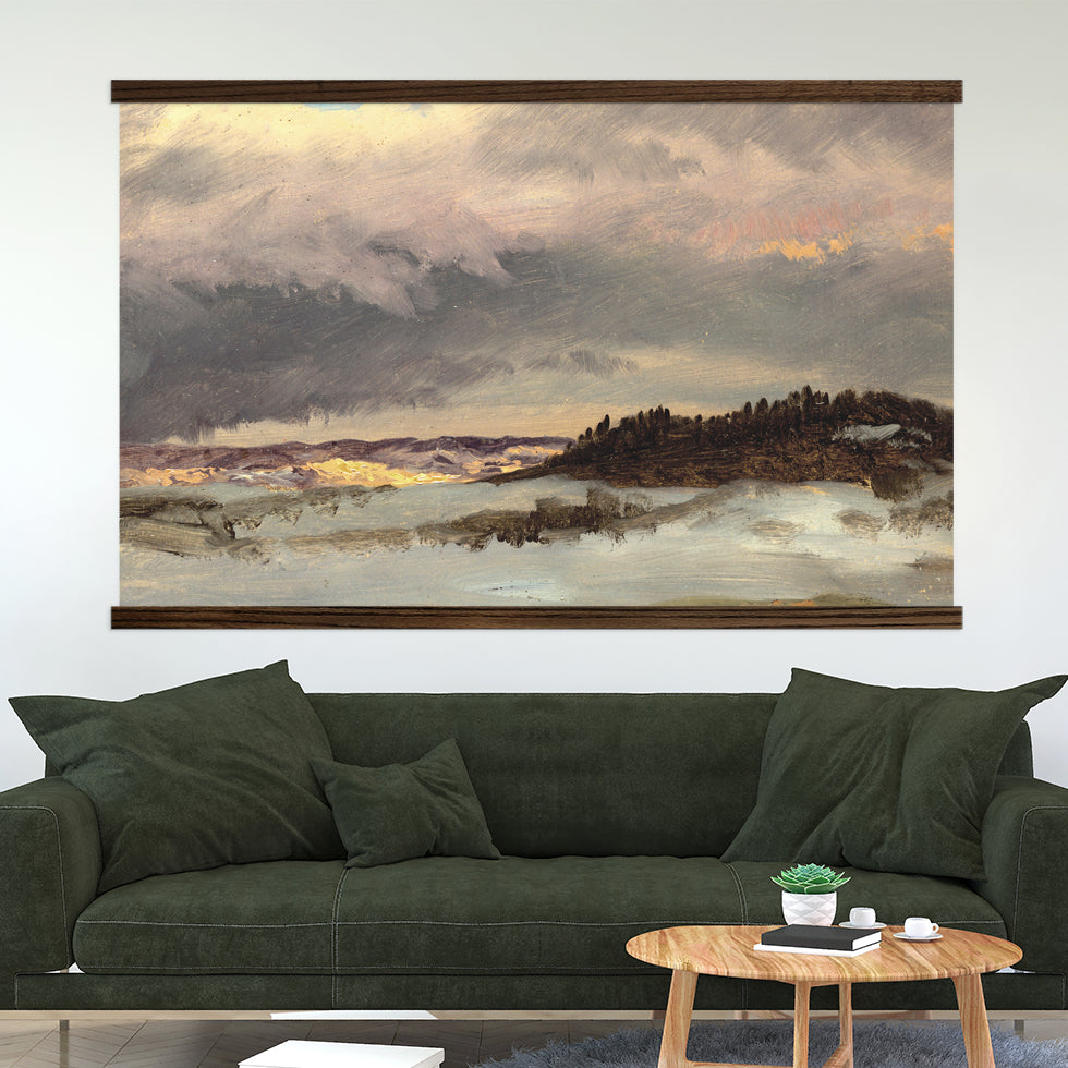 Coastal Canvas Art -  Upstate New York Painting - Framed Nature Art - Beach House