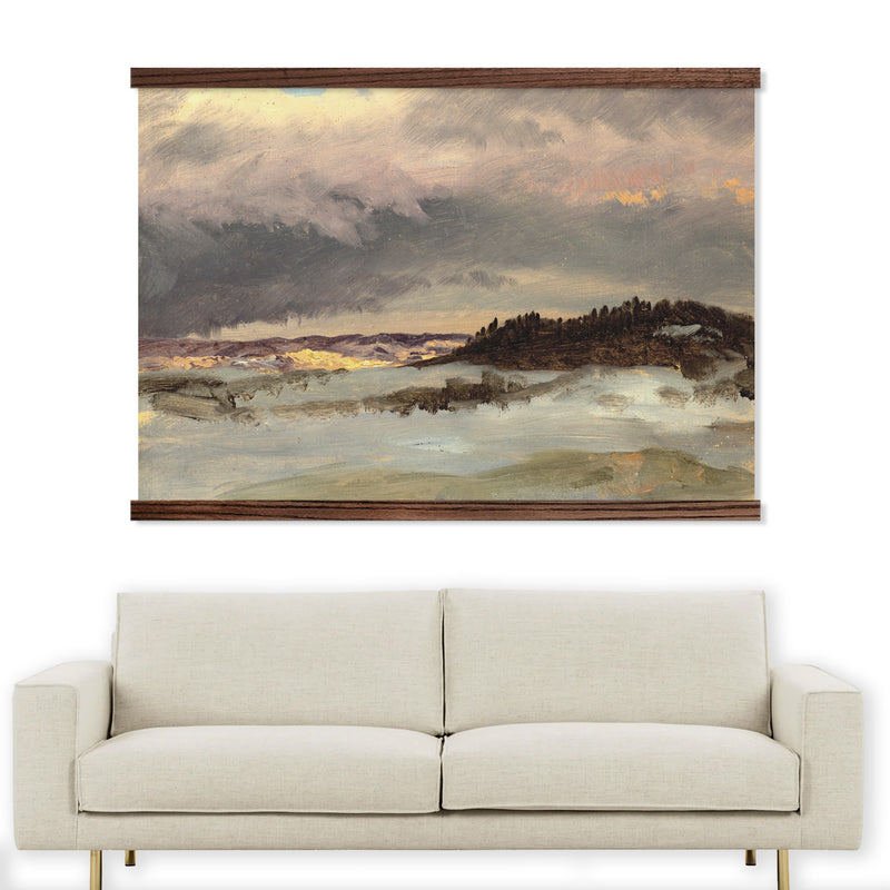 Coastal Canvas Art -  Upstate New York Painting - Framed Nature Art - Beach House