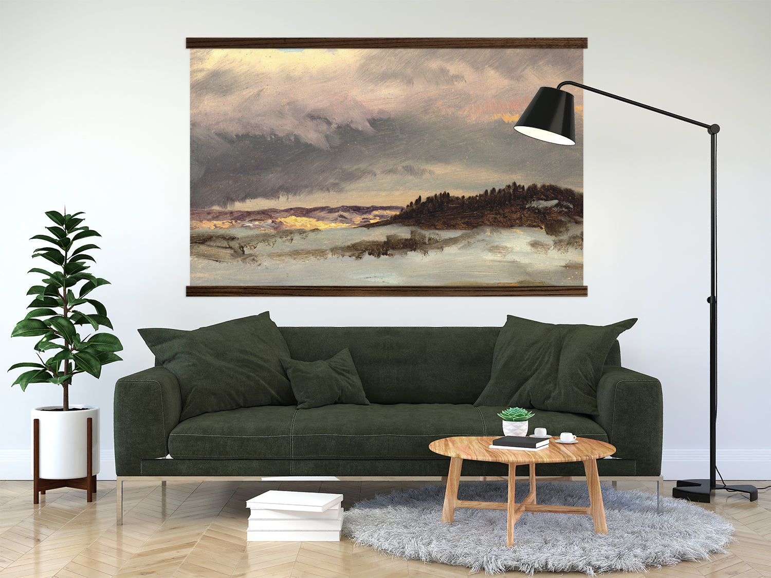 Coastal Canvas Art -  Upstate New York Painting - Framed Nature Art - Beach House