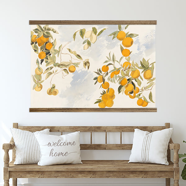 Huge Wall Art for Dining Room- Vintage Clementine- Kitchen Wall Art