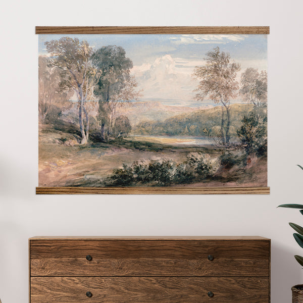 Nature Canvas Wall Hanging - Extra Large Wall Decor - Vintage Outland Wall Art - Wood Framed Canvas Art