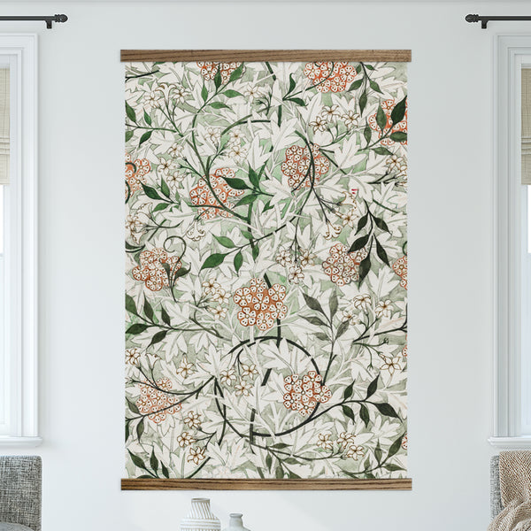 William Morris Jasmine Canvas Wallpaper Tapestry Wall Art Hanging