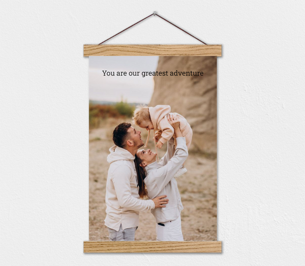 You Are Our Greatest Adventure Baby Photo Canvas
