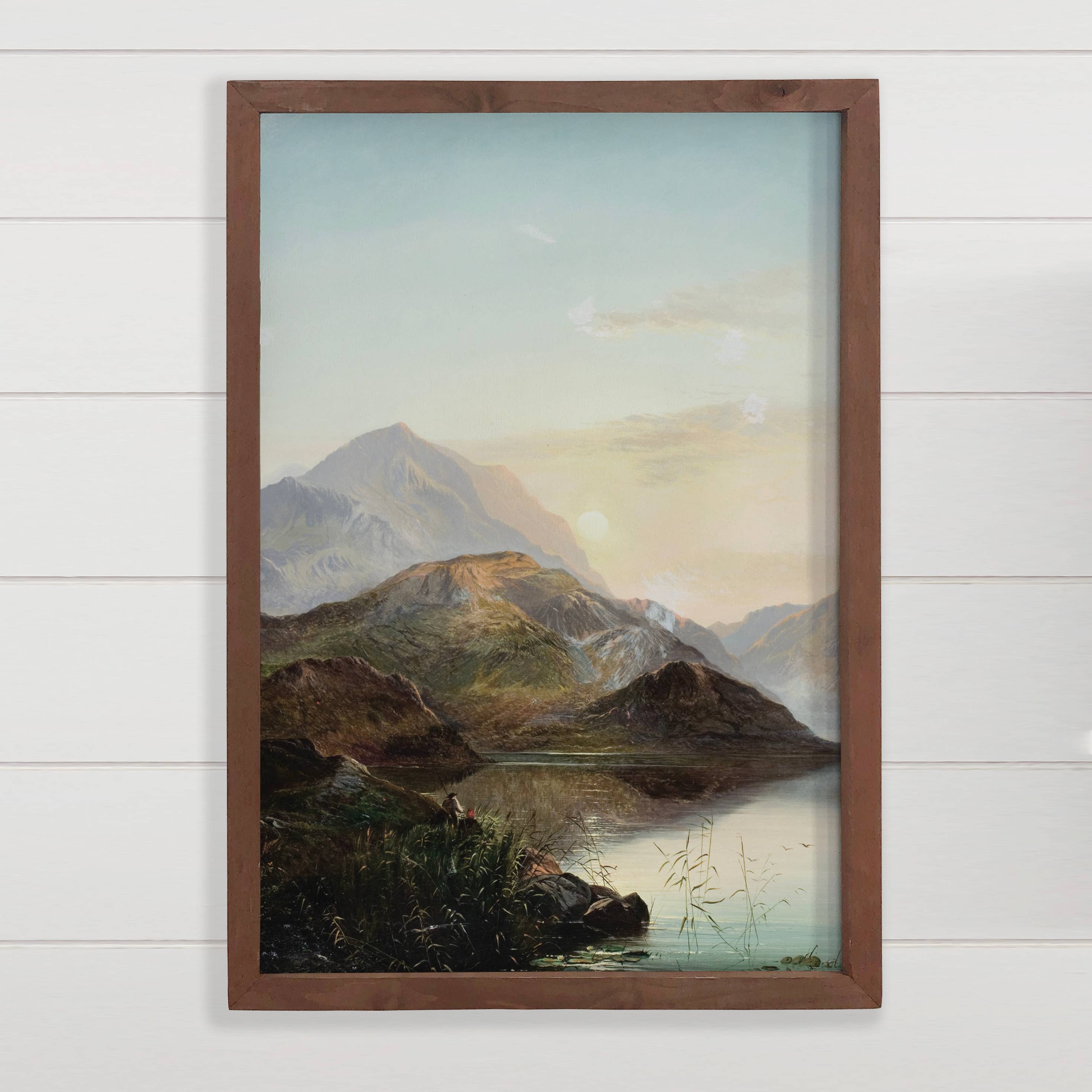 Scottish Sunset - Mountain Landscape Canvas Art - Framed