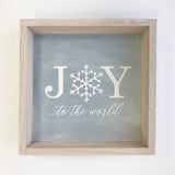 Christmas Sign- JOY to the World Snow Flake Christmas Sign