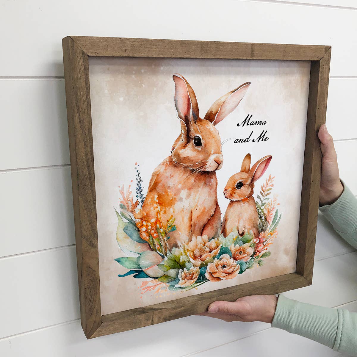 Mama and Baby Bunny - Cute Mother's Day Decor for Mom