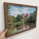 Cathedral Rock in the Distance - Framed Nature Photograph