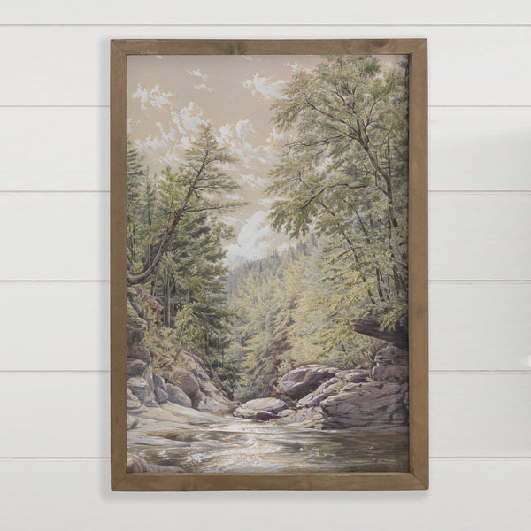 Palenville New York - Mountain Landscape Canvas Art - Framed