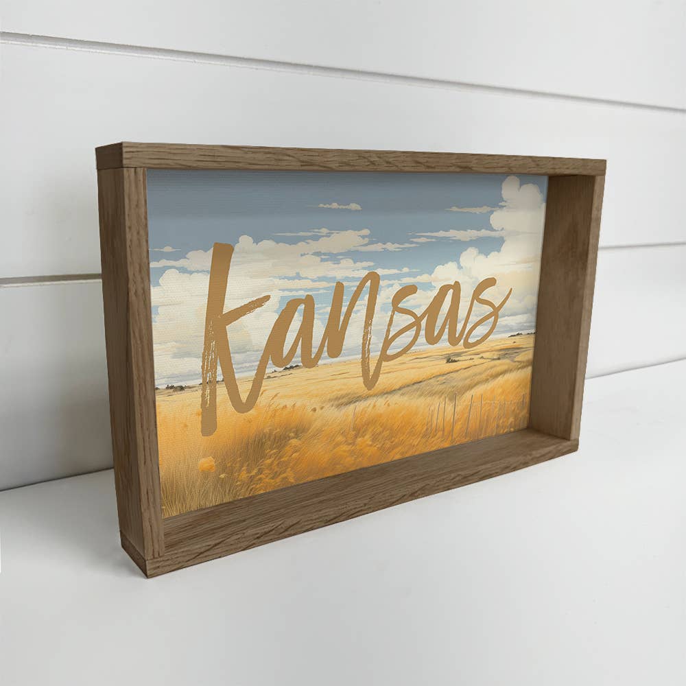 Custom Prairie Blue Skies - Custom Location Canvas Art