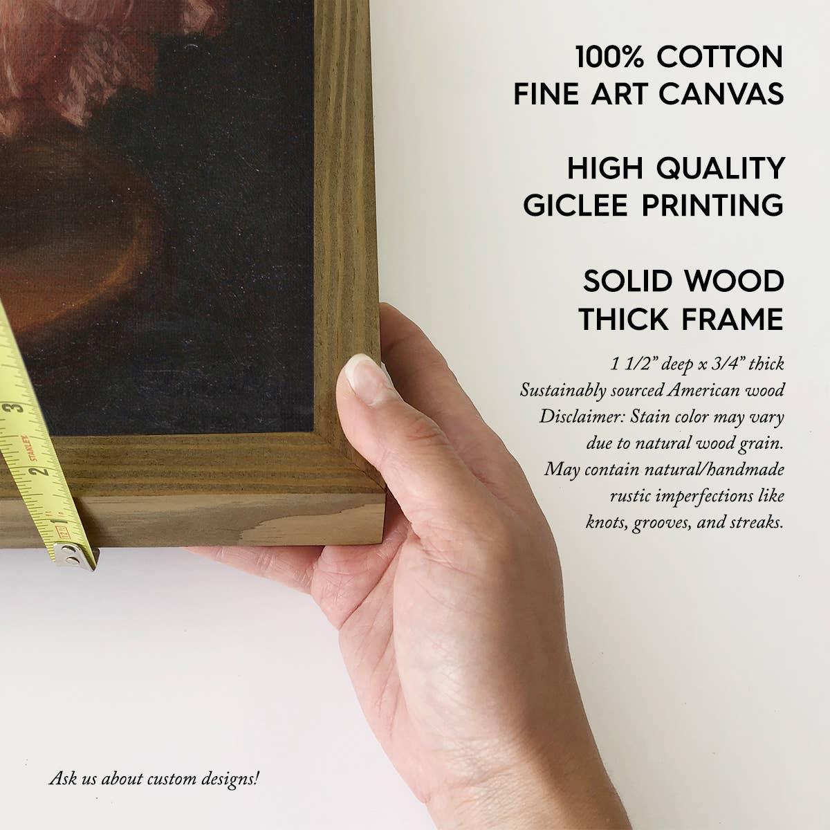 Peonies Vintage Glass Vase - Flower Canvas Art - Wood Framed