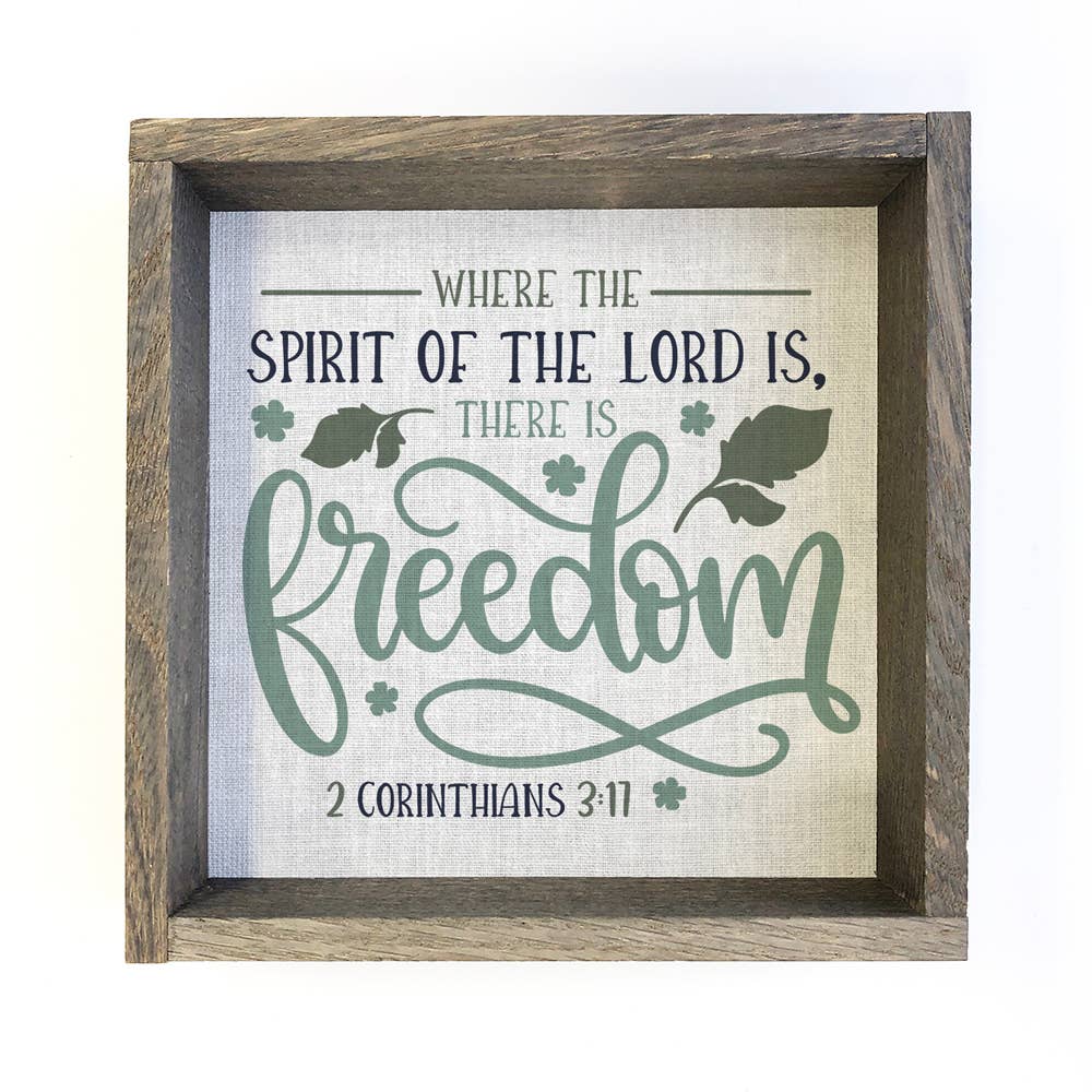 Where The Spirit of the Lord Freedom Wall Art - Scripture