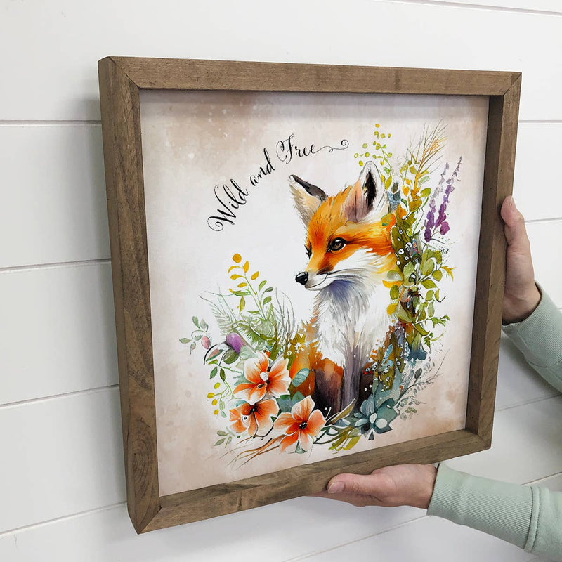 Wild and Free Fox - Spring Fox Painting - Wild and Free Art