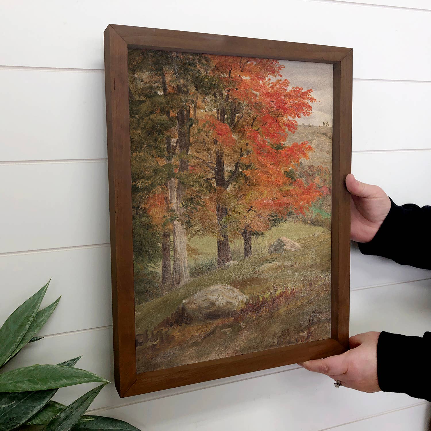 Woods in Autumn - Framed Nature Art - Cabin Wall Decor