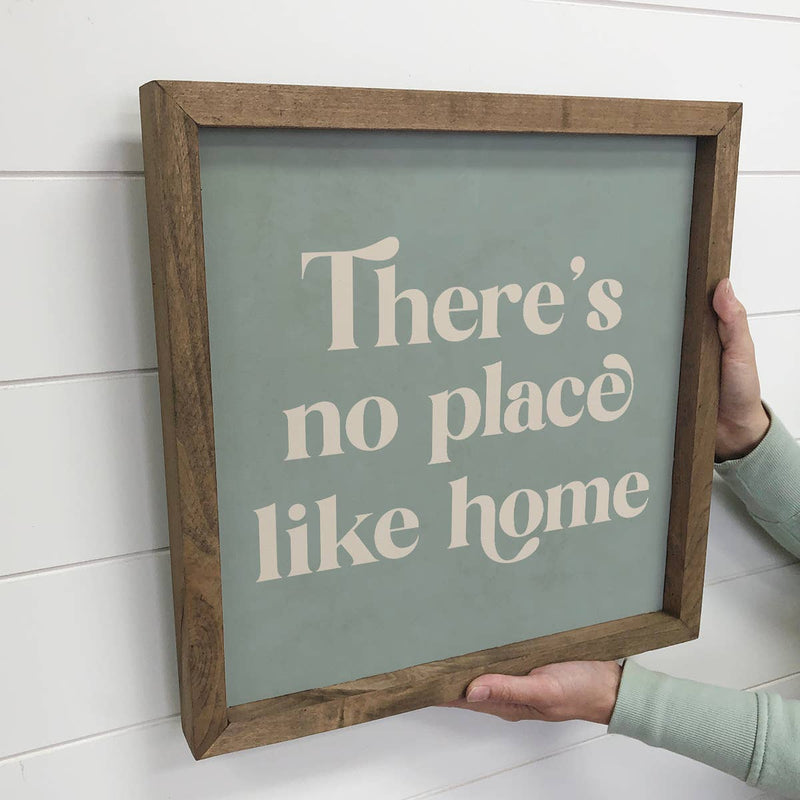 Quote There's No Place Like Home - Home Canvas Word Artwork