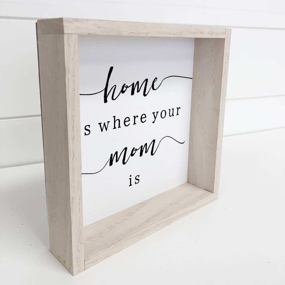 Home is Where Your Mom is- Mother's Day Farmhouse Quote